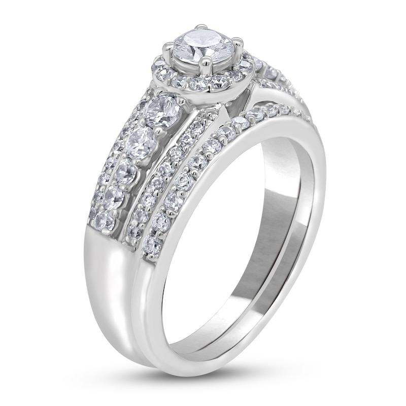Main Image 2 of Diamond Bridal Set 1 ct tw Round 14K White Gold