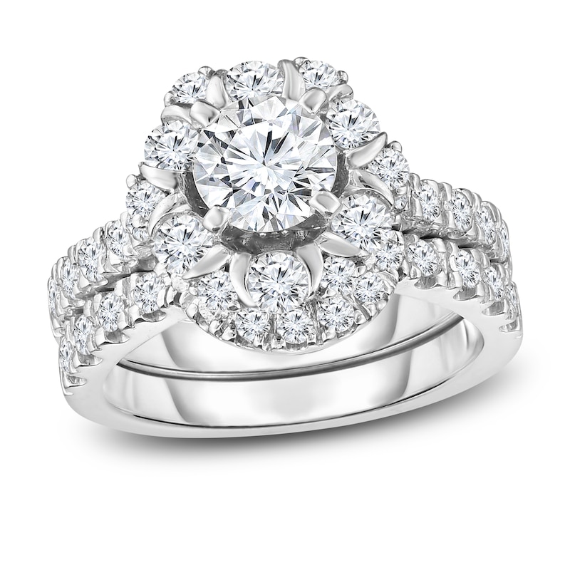 Diamond Bridal Set 2 ct tw Round 14K White Gold | Jared