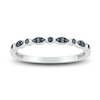 Thumbnail Image 4 of Black Diamond Bridal Set 5/8 ct tw Round 10K White Gold