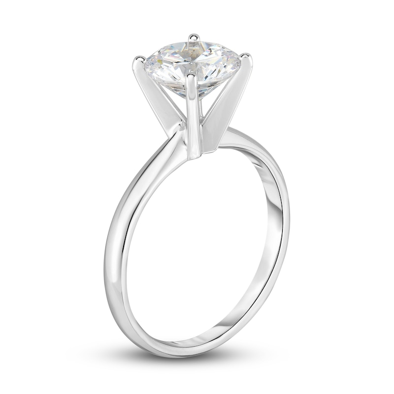 Main Image 2 of Diamond Solitaire Engagement Ring 7/8 ct tw Round 14K White Gold (I2/I)
