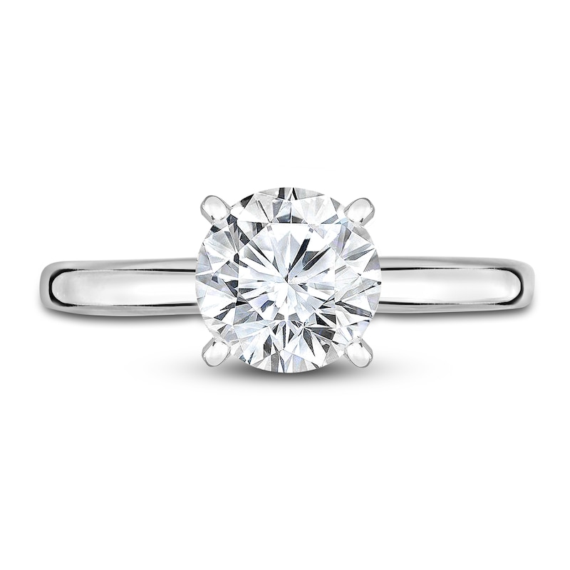 Main Image 3 of Diamond Solitaire Engagement Ring 7/8 ct tw Round 14K White Gold (I2/I)