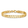 Men's Curb Link Bracelet 14K Yellow Gold 7.4mm 8"