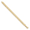 Thumbnail Image 2 of Men's Solid Curb Link Bracelet 14K Yellow Gold 7.4mm 8"