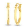 Thumbnail Image 0 of Polished Knife Edge Hoop Earrings 14K Yellow Gold 20mm