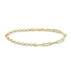 Thumbnail Image 1 of Paperclip/Rolo Chain Bracelet 14K Yellow Gold 7.5"