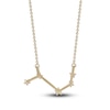 Thumbnail Image 3 of Diamond Aries Constellation Necklace 1/6 ct tw Round 14K Yellow Gold