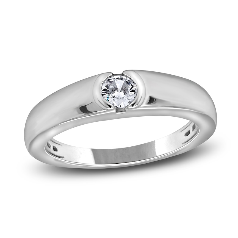 Main Image 1 of Men's Diamond Anniversary Ring 1/4 ct tw Round 14K White Gold