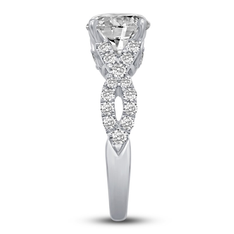 Diamond Engagement Ring 2-1/2 ct tw Round 14K White Gold