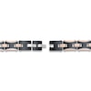 Thumbnail Image 2 of Men's Cross Chain Bracelet Black & Rose Ion-Plated Stainless Steel 8.75"