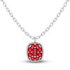 Thumbnail Image 1 of Juliette Maison Natural Ruby Pendant Necklace 10K White Gold