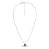 Thumbnail Image 2 of Juliette Maison Natural Ruby Pendant Necklace 10K White Gold