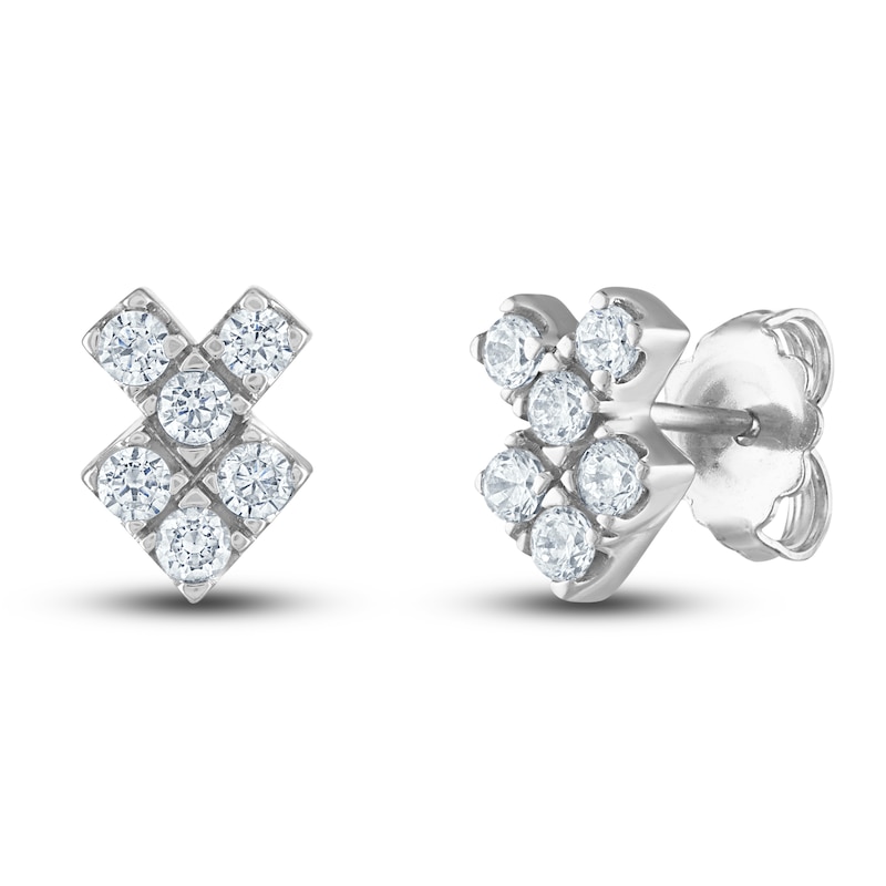 Vera Wang WISH Diamond Stud Earrings 1/2 ct tw Round 10K White Gold | Jared