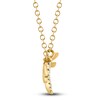 Thumbnail Image 2 of Shy Creation Diamond Accent Dragonfly Necklace Round 14K Yellow Gold 18" SC55020407V2