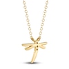 Thumbnail Image 3 of Shy Creation Diamond Accent Dragonfly Necklace Round 14K Yellow Gold 18" SC55020407V2