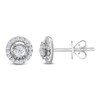 Diamond Stud Earrings 3/4 ct tw Round 14K White Gold