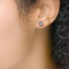 Diamond Stud Earrings 3/4 ct tw Round 14K White Gold
