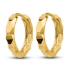 Thumbnail Image 2 of Diamond-Cut Hoop Earrings 14K Yellow Gold 14mm