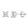 Thumbnail Image 2 of Lab-Grown Diamond Earrings 1 ct tw Princess 14K White Gold (SI2/F)