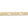 Thumbnail Image 2 of Solid Flat Figaro Chain Necklace 14K Yellow Gold 22" 8.75mm