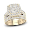 Thumbnail Image 1 of Diamond Cushion Bridal Set 2 ct tw Round 14K Yellow Gold