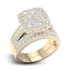 Thumbnail Image 1 of Diamond Cushion Bridal Set 2 ct tw Round 14K Yellow Gold