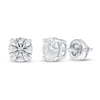 Thumbnail Image 0 of Lab-Created Diamond Solitaire Earrings 2 ct tw Round 14K White Gold (SI2/F)