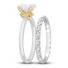 Thumbnail Image 2 of Y-Knot Diamond Bridal Set 1 ct tw Oval 14K White Gold (I/I1)