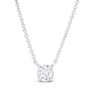 Thumbnail Image 1 of Lab-Grown Diamond Solitaire Necklace 1/2 ct tw Round 14K White Gold 19" (SI2/F)