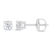 Thumbnail Image 2 of Lab-Grown Diamond Solitaire Earrings 1/2 ct tw Round 14K White Gold (SI2/F)