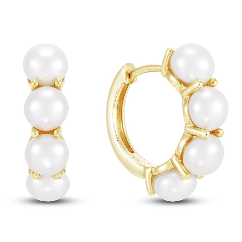 Main Image 3 of Freshwater Cultured Pearl Earrings 14K Yellow Gold