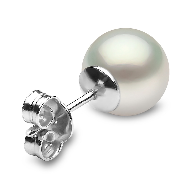 Main Image 3 of Yoko London White South Sea Cultured Pearl Stud Earrings 18K White Gold