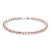 Thumbnail Image 1 of Yoko London Pink Freshwater Cultured Pearl Necklace 18K White Gold 18"