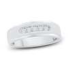 Thumbnail Image 1 of Men's Diamond Wedding Band 1/4 ct tw Round 14K White Gold