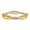 Thumbnail Image 1 of Men's Diamond High-Polish Link Bracelet 5/8 ct tw Round 14K Yellow Gold 8"