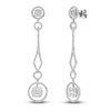 Thumbnail Image 2 of Princess, Marquise & Round-Cut Diamond Earrings 2-5/8 ct tw 14K White Gold