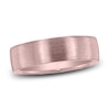 Thumbnail Image 1 of Dome Wire Brush Wedding Band 14K Rose Gold 7mm