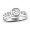 Thumbnail Image 0 of Diamond Bezel Engagement Ring 5/8 ct tw 14K White Gold