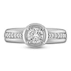 Thumbnail Image 2 of Diamond Bezel Engagement Ring 5/8 ct tw 14K White Gold