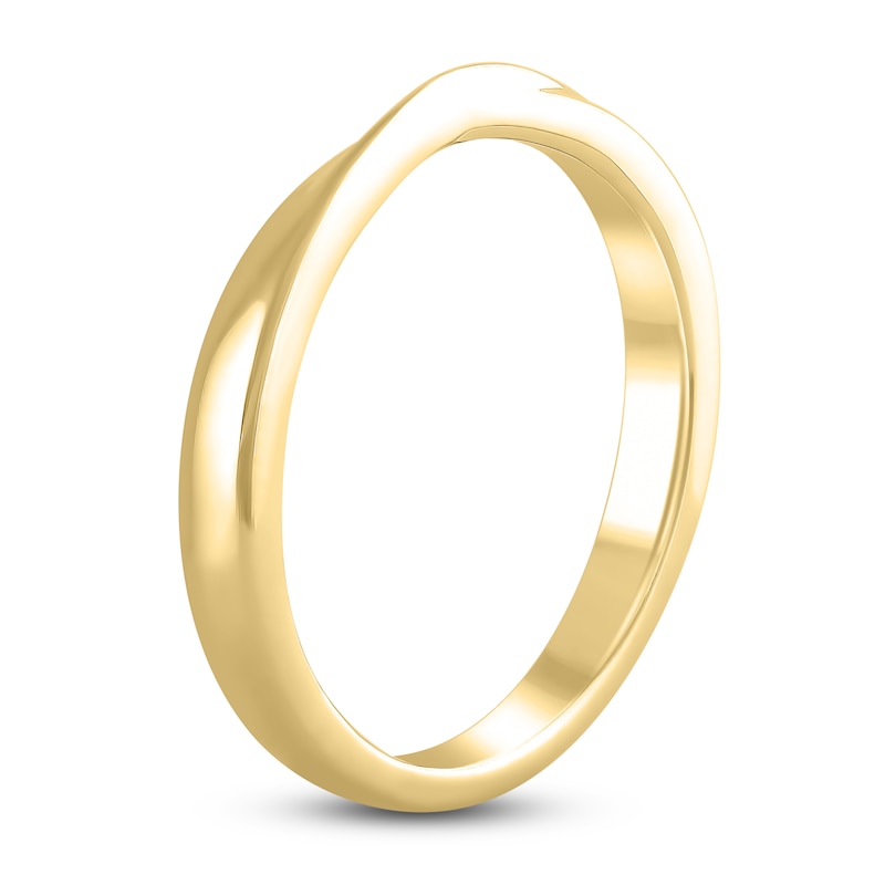 Main Image 2 of High-Polish Twisted Wedding Band 14K Yellow Gold 2.50mm