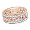 Thumbnail Image 1 of Kirk Kara Round Diamond 1/2 ct tw Wide Lace Wedding Band 14K Rose Gold