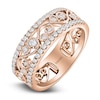 Thumbnail Image 2 of Kirk Kara Round Diamond 1/2 ct tw Wide Lace Wedding Band 14K Rose Gold