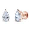 Thumbnail Image 2 of Pear-Shaped Lab-Created Diamond Solitaire Stud Earrings 3/4 ct tw 14K Rose Gold (F/SI2)