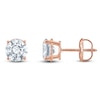 Thumbnail Image 1 of Certified Round-Cut Diamond Solitaire Stud Earrings 1-1/5 ct tw 14K Rose Gold (I/I1)