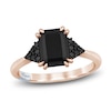 Thumbnail Image 1 of Pnina Tornai Emerald-Cut Black Diamond Engagement Ring 2-1/4 ct tw 14K Rose Gold