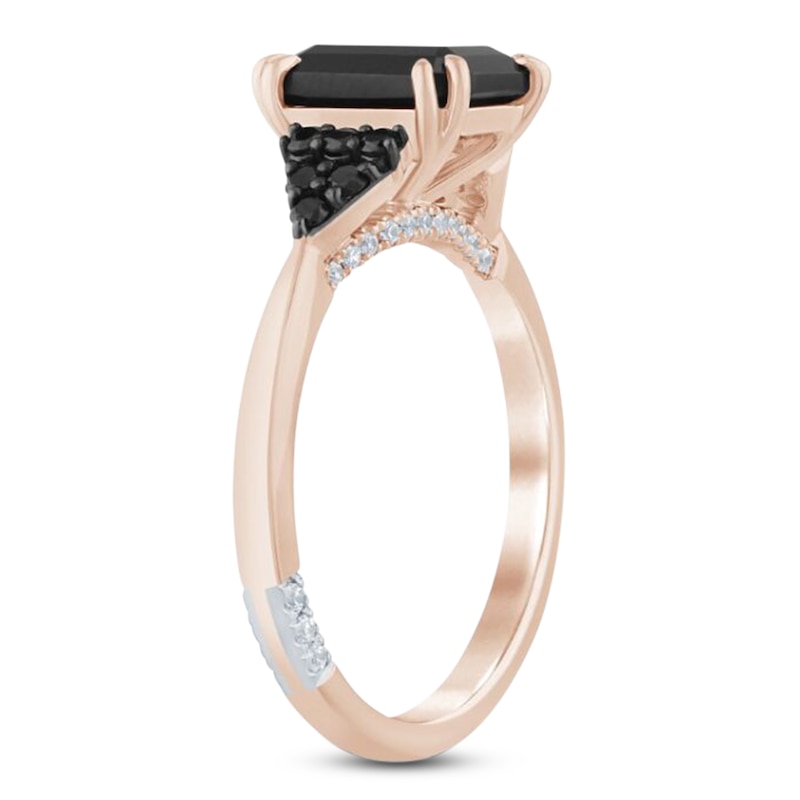 Main Image 2 of Pnina Tornai Emerald-Cut Black Diamond Engagement Ring 2-1/4 ct tw 14K Rose Gold