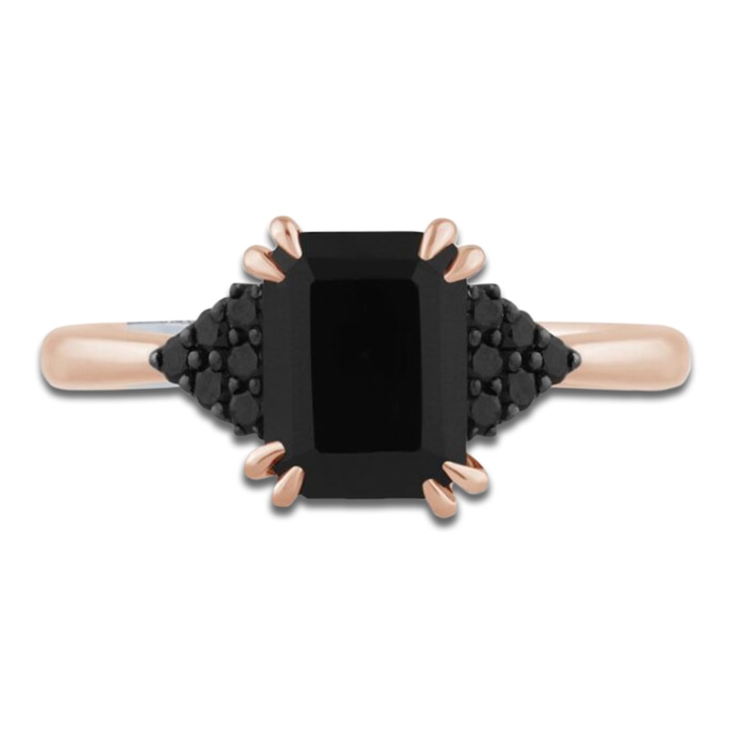 Main Image 3 of Pnina Tornai Emerald-Cut Black Diamond Engagement Ring 2-1/4 ct tw 14K Rose Gold
