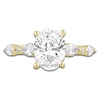 Thumbnail Image 3 of Lab-Grown Diamond Oval-Cut Engagement Ring 2-1/2 ct tw 14K Yellow Gold