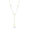 Thumbnail Image 3 of Shy Creation Diamond Accent Cross Lariat Necklace 14K Yellow Gold 18" SC55026529