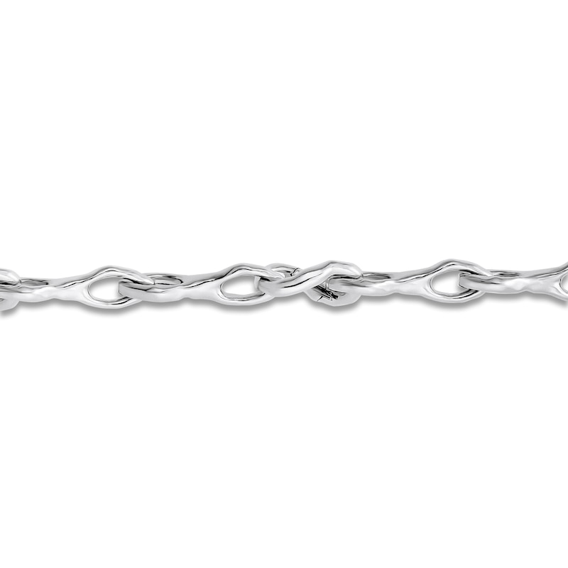Main Image 3 of Italia D'Argento Semi-Solid Twist Link Necklace Sterling Silver 24"