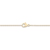 Thumbnail Image 3 of Children's Paw Print Necklace 14K Yellow Gold 13"